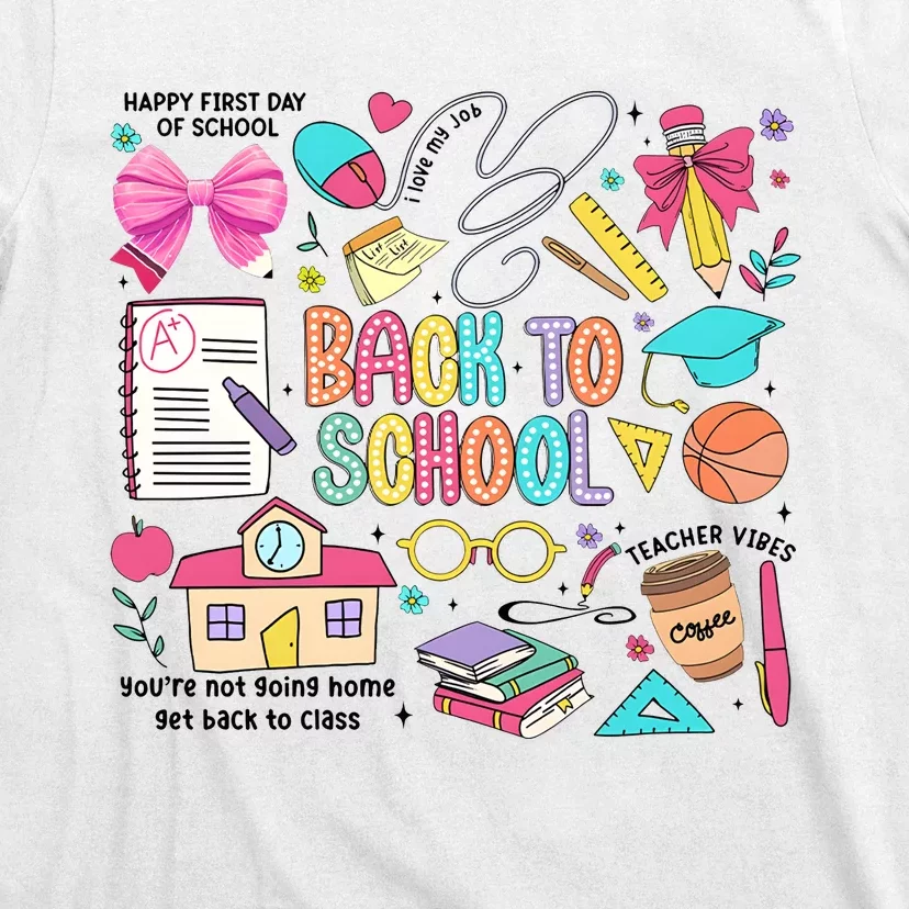 Retro Back To School Teacher Pencil T-Shirt