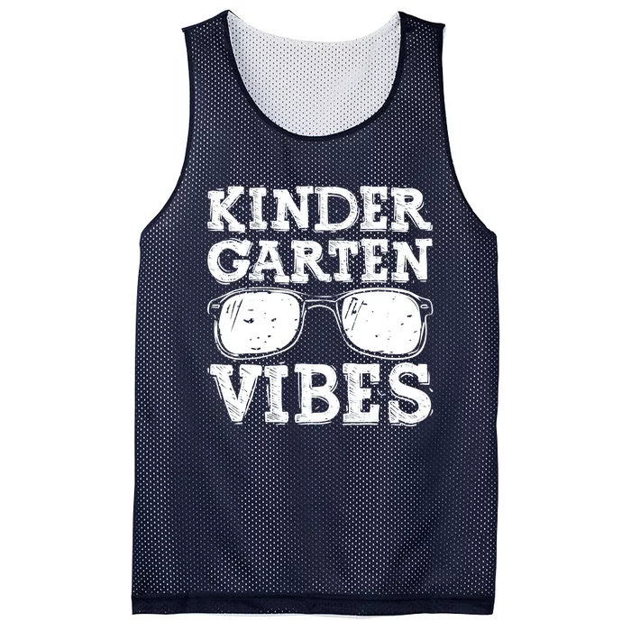 Retro Back To School Kindergarten Vibes Sunglasses Boy Girl Mesh Reversible Basketball Jersey Tank