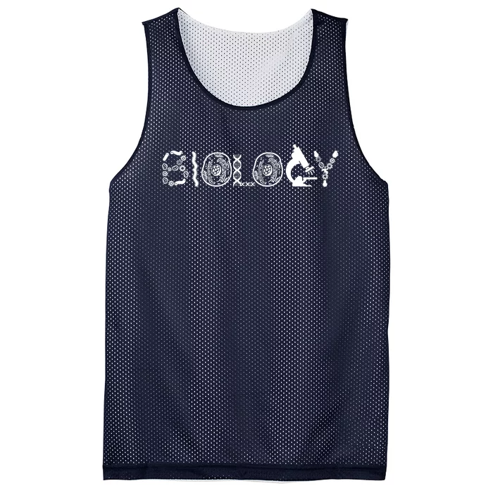 Retro Biology Teacher Student Science Biologist Mesh Reversible Basketball Jersey Tank