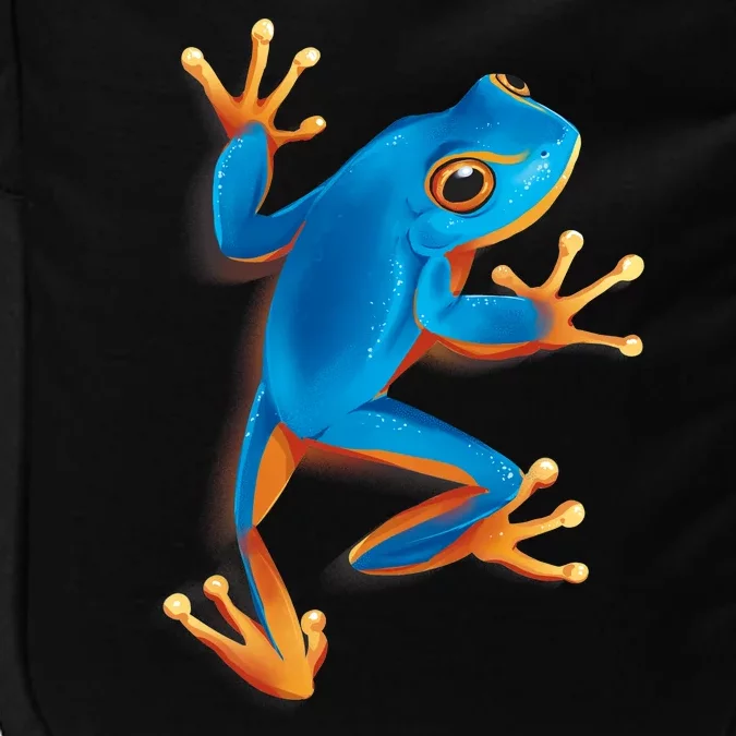 Realistic Blue Tree Frog Impact Tech Backpack