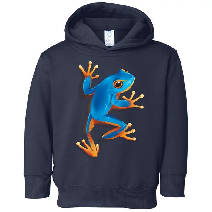 Realistic Blue Tree Frog Toddler Hoodie