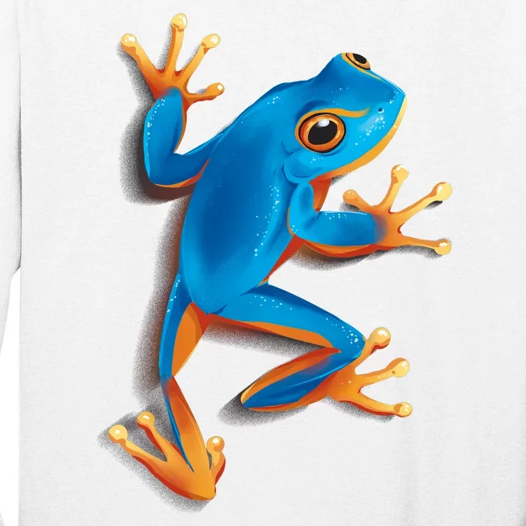 Realistic Blue Tree Frog Tall Long Sleeve T-Shirt