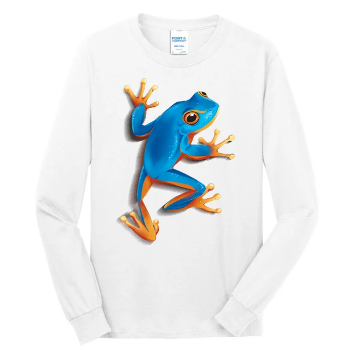 Realistic Blue Tree Frog Tall Long Sleeve T-Shirt