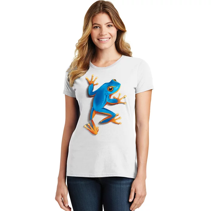 Realistic Blue Tree Frog Women's T-Shirt