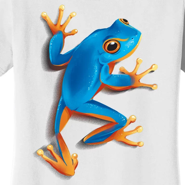 Realistic Blue Tree Frog Women's T-Shirt