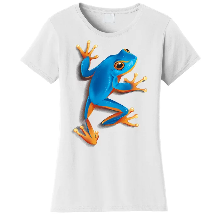 Realistic Blue Tree Frog Women's T-Shirt