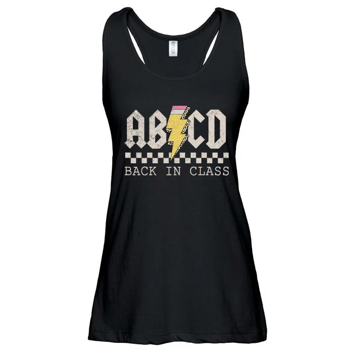 Rock Back To School ABCD Back In Class Teachers Ladies Essential Flowy Tank