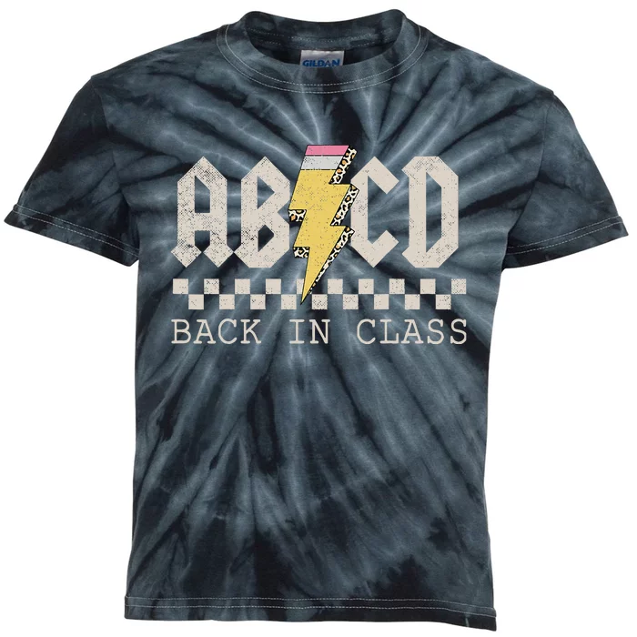 Rock Back To School ABCD Back In Class Teachers Kids Tie-Dye T-Shirt