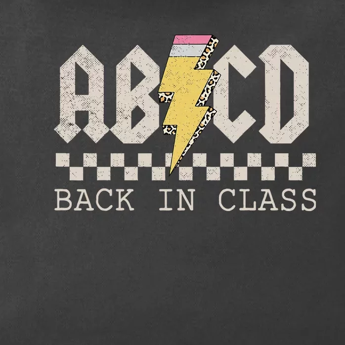 Rock Back To School ABCD Back In Class Teachers Zip Tote Bag