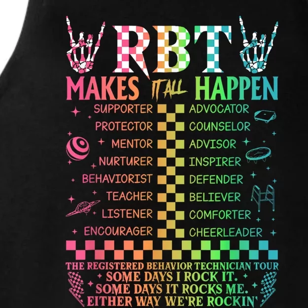 Registered Behavior Technician Rbt Makes It All Happen Ladies Tri-Blend Wicking Tank