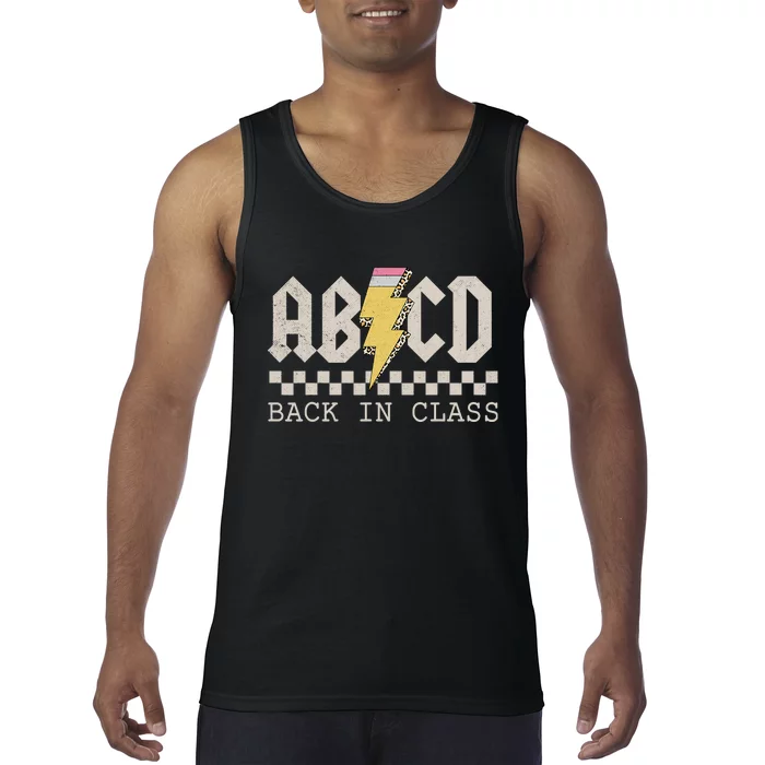 Rock Back To School ABCD Back In Class Boy Girl Teachers Tank Top