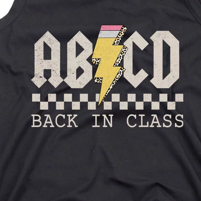 Rock Back To School ABCD Back In Class Boy Girl Teachers Tank Top