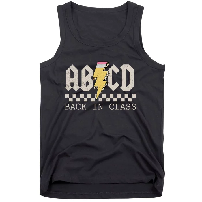 Rock Back To School ABCD Back In Class Boy Girl Teachers Tank Top