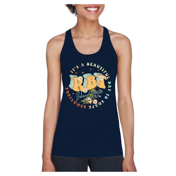 Registered Behavior Technician Rbt Behavior Therapist Aba Women's Racerback Tank