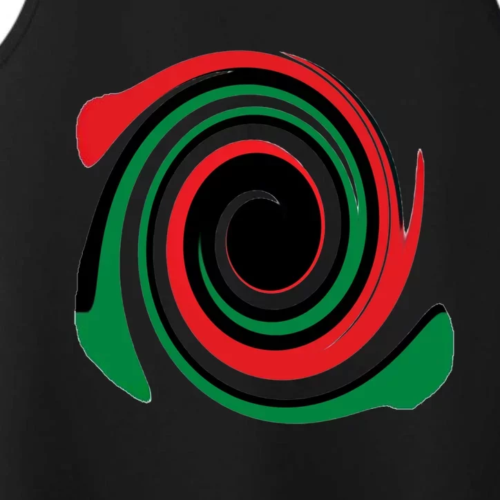 Red Blood That Unites Black African Nation Green Vibrant Gift Performance Tank