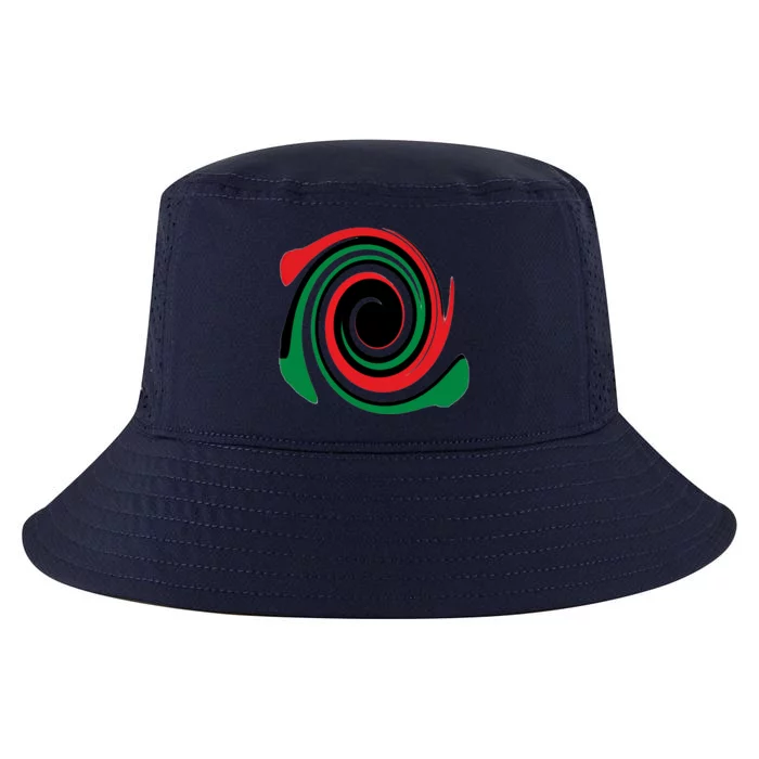 Red Blood That Unites Black African Nation Green Vibrant Gift Cool Comfort Performance Bucket Hat