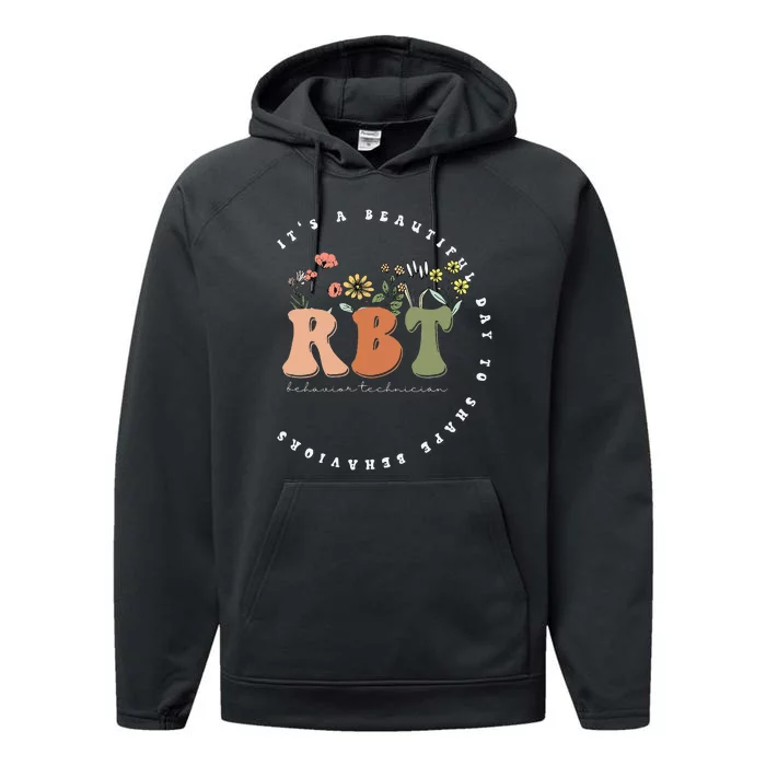 Registered Behavior Technician RBT Behavior Therapist ABA Performance Fleece Hoodie