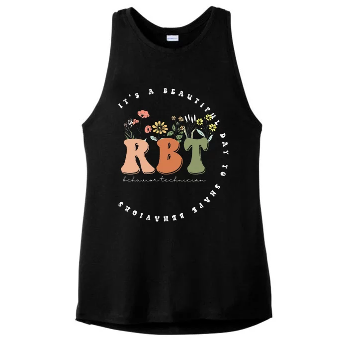 Registered Behavior Technician RBT Behavior Therapist ABA Ladies Tri-Blend Wicking Tank