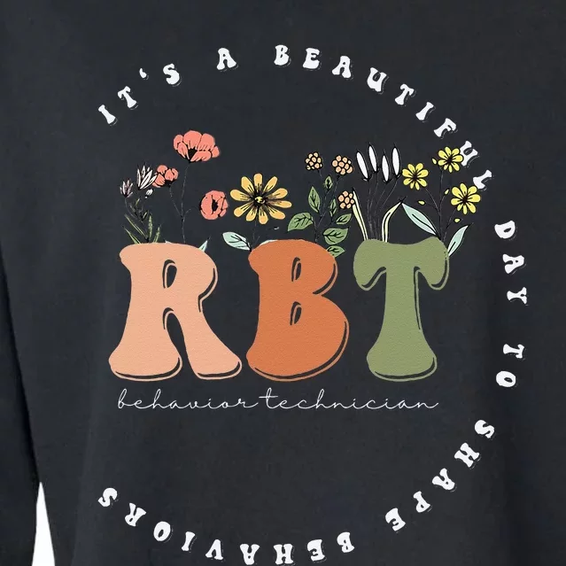 Registered Behavior Technician RBT Behavior Therapist ABA Cropped Pullover Crew