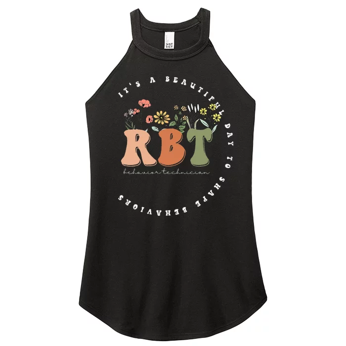 Registered Behavior Technician RBT Behavior Therapist ABA Women’s Perfect Tri Rocker Tank