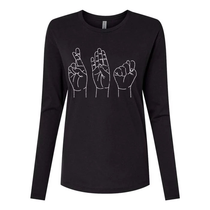 Registered Behavior Technician Sign Language ASL RBT Womens Cotton Relaxed Long Sleeve T-Shirt