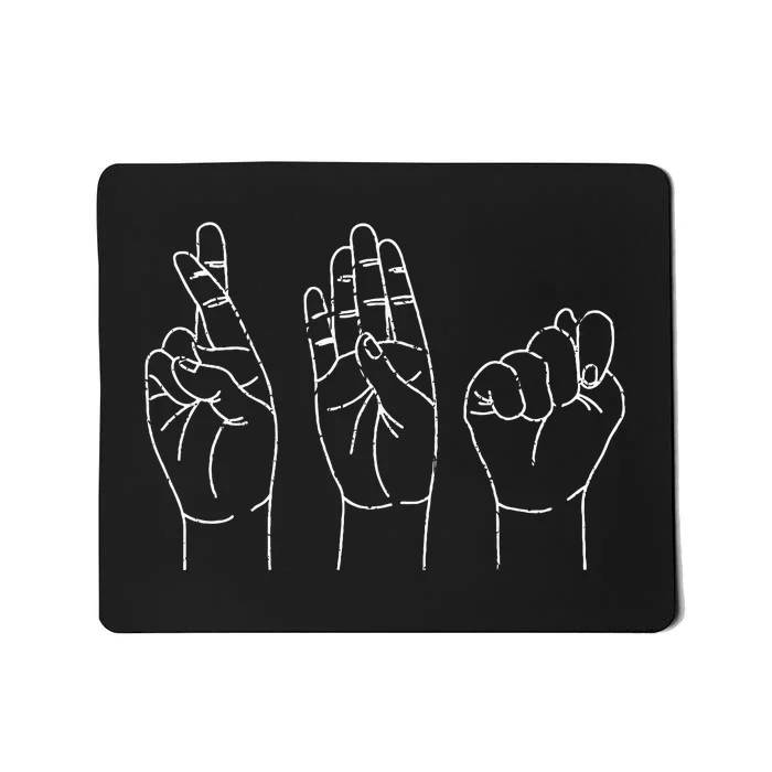 Registered Behavior Technician Sign Language ASL RBT Mousepad