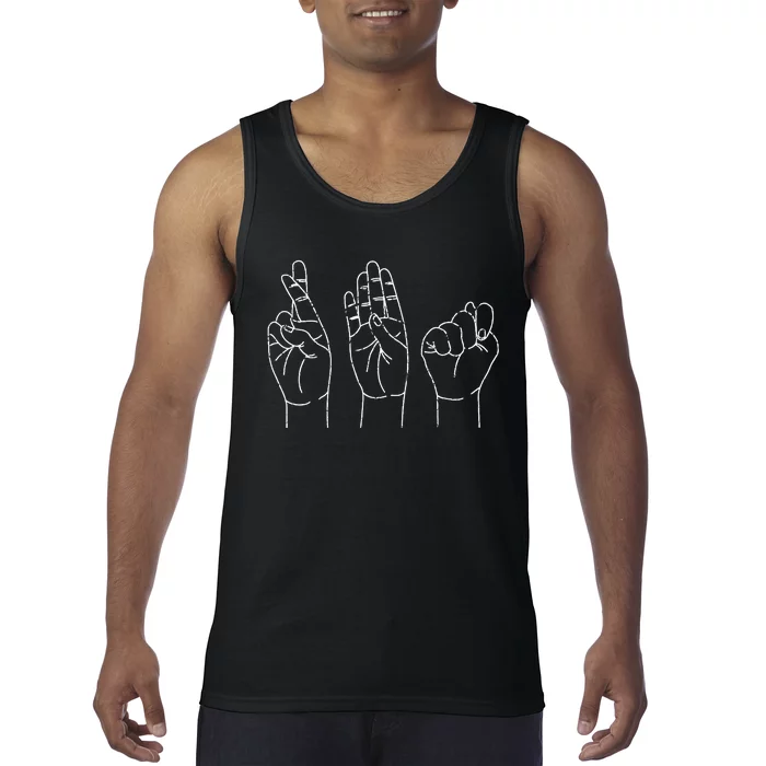 Registered Behavior Technician Sign Language ASL RBT Tank Top