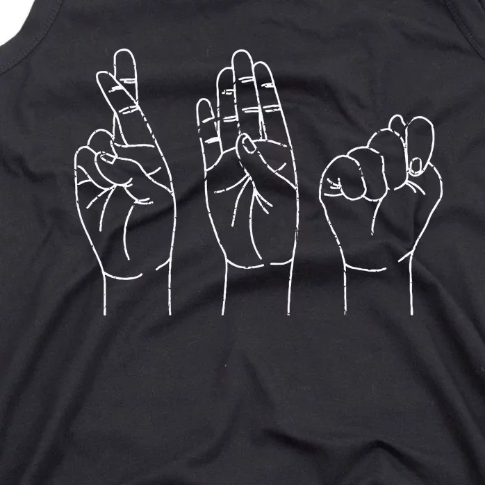 Registered Behavior Technician Sign Language ASL RBT Tank Top