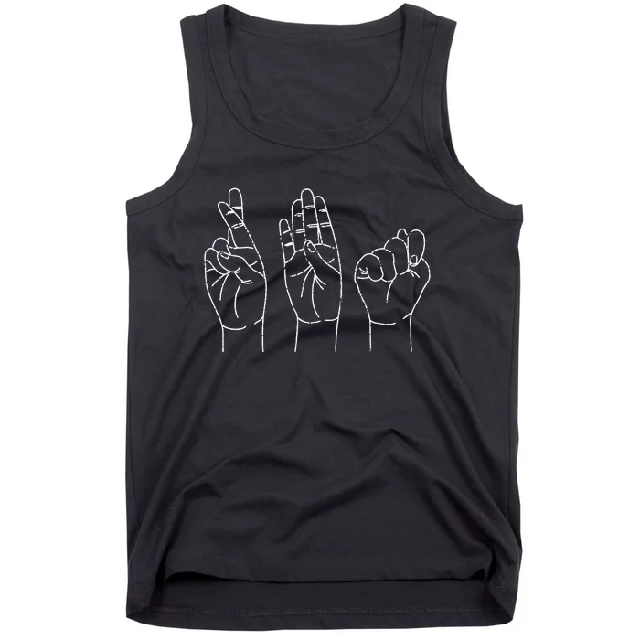 Registered Behavior Technician Sign Language ASL RBT Tank Top