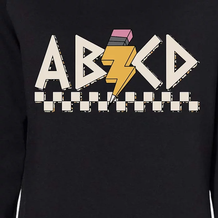 Rock Back To School ABCD Back In Class Teachers Boy Girl Womens California Wash Sweatshirt