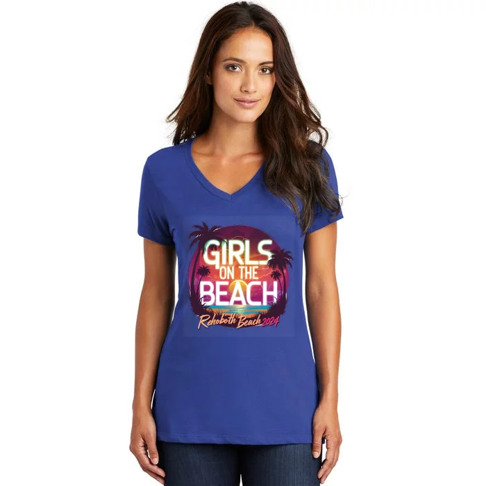 Rehoboth Beach Trip 2024 Gift Women's V-Neck T-Shirt