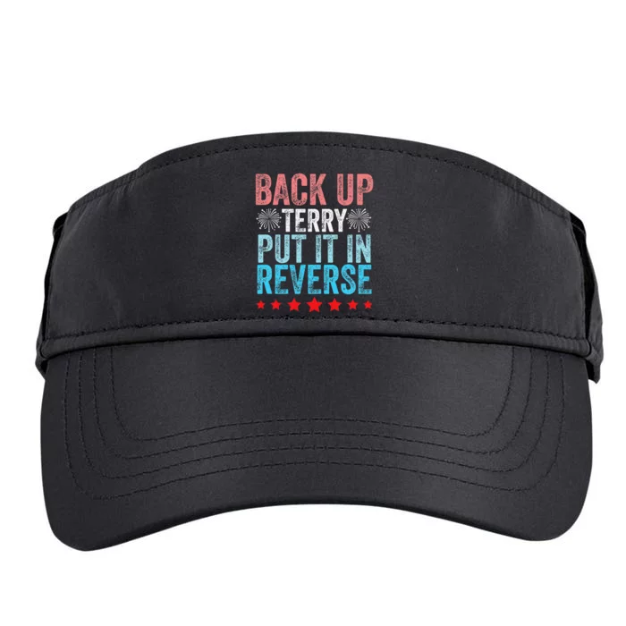 Retro Back Up Terry Back It Up Terry 4th of July Fireworks Adult Drive Performance Visor