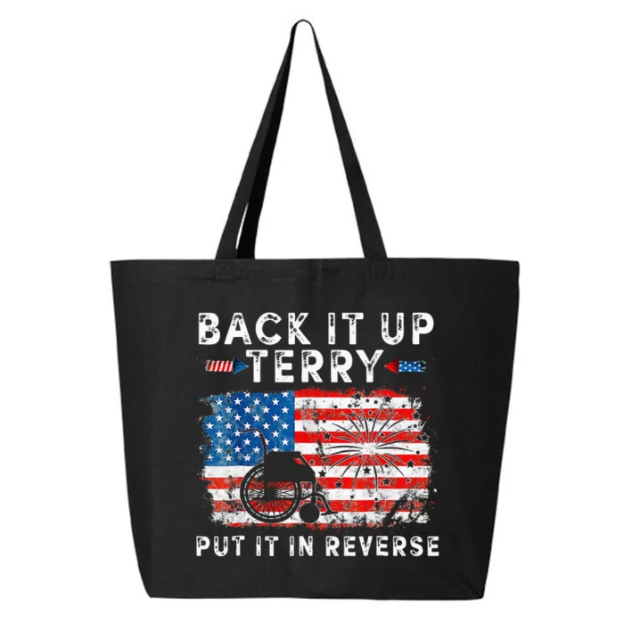 Retro Back Up Terry Put It In Reverse 4th Of July Fireworks 25L Jumbo Tote