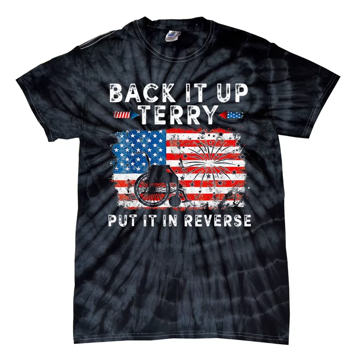 Retro Back Up Terry Put It In Reverse 4th Of July Fireworks Tie-Dye T-Shirt