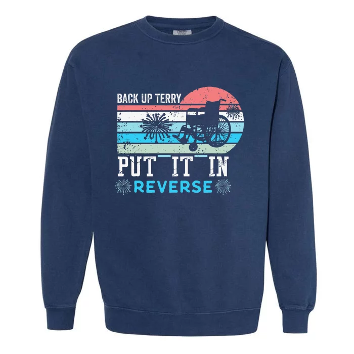 Retro Back Up Terry- Back It Up Terry 4th of July Fireworks Garment-Dyed Sweatshirt