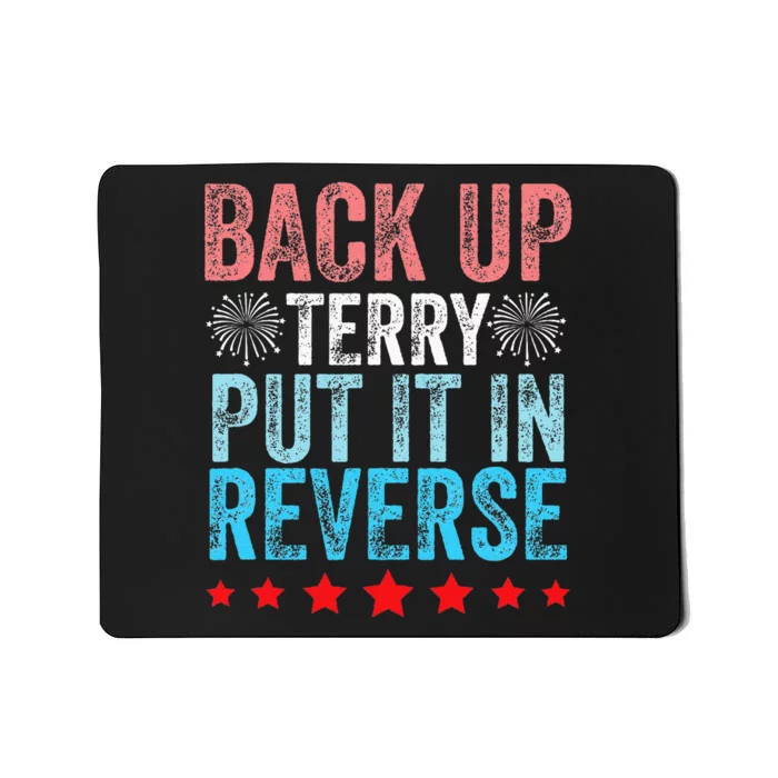 Retro Back Up Terry Back It Up Terry 4th of July Fireworks Mousepad