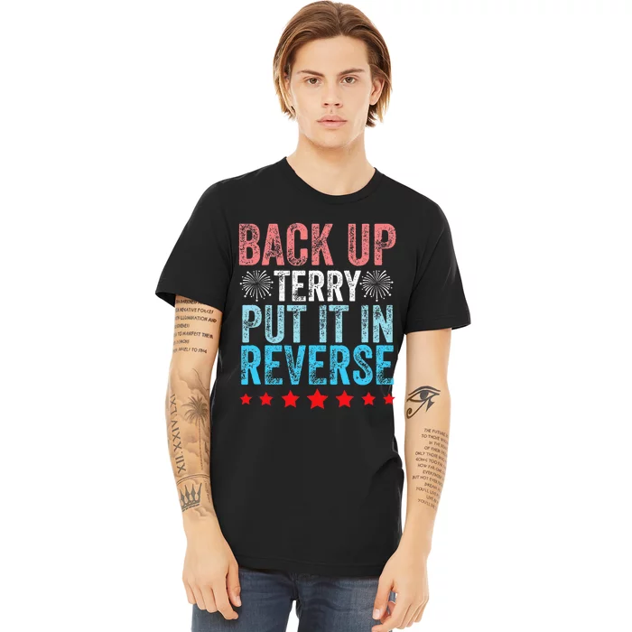 Retro Back Up Terry Back It Up Terry 4th of July Fireworks Premium T-Shirt