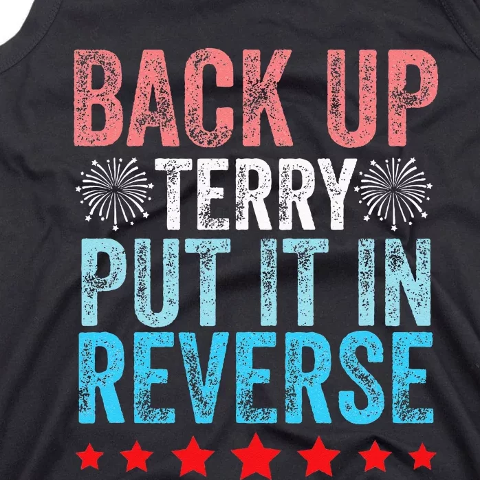 Retro Back Up Terry Back It Up Terry 4th of July Fireworks Tank Top