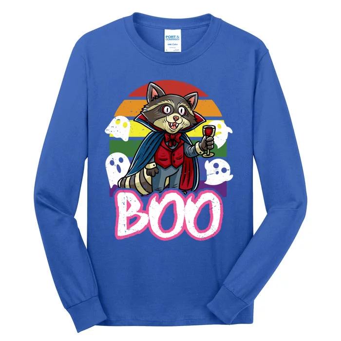 Raccoon Boo Vampire Trick Or Treat Halloween Costume Great Gift Tall Long Sleeve T-Shirt