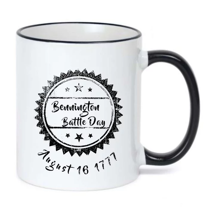 Retro Bennington Vermont Battle Day Rememberance Aug 17 1775 Gift Black Color Changing Mug