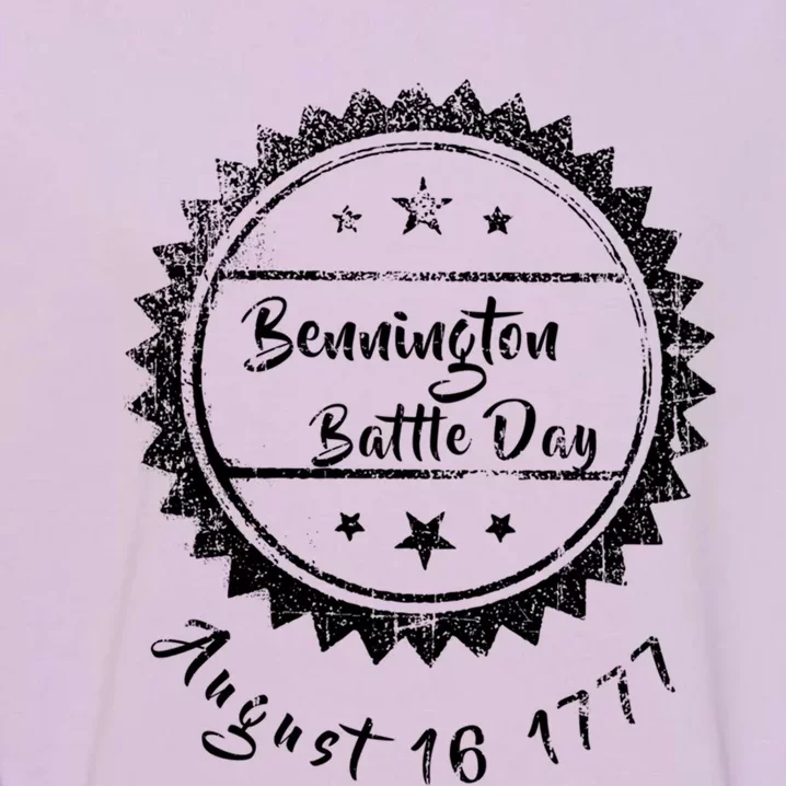 Retro Bennington Vermont Battle Day Rememberance Aug 17 1775 Gift Garment-Dyed Sweatshirt