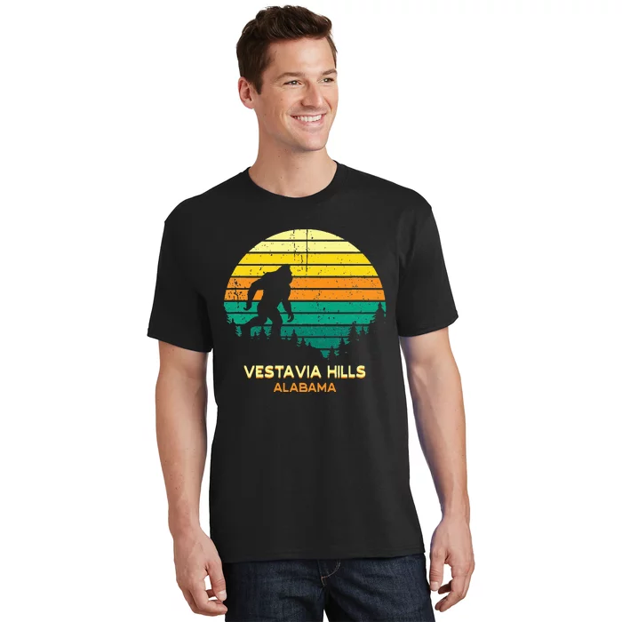 Retro Bayou Vestavia Hills Alabama Bigfoot Souvenir T-Shirt