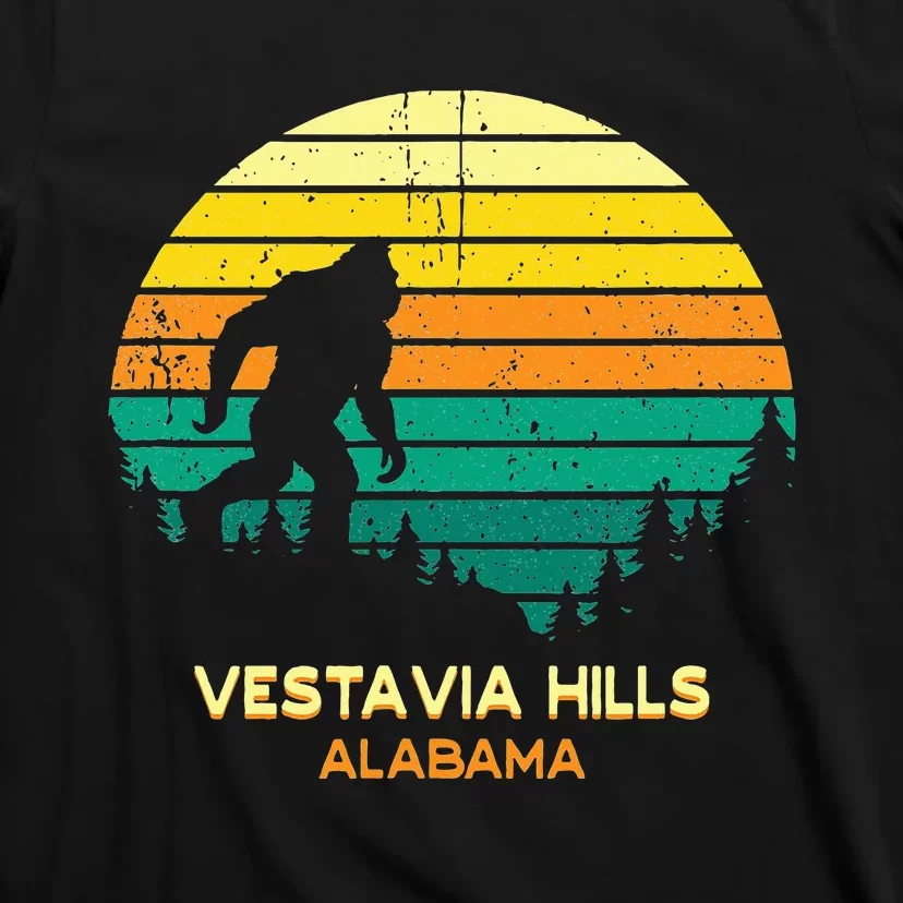 Retro Bayou Vestavia Hills Alabama Bigfoot Souvenir T-Shirt