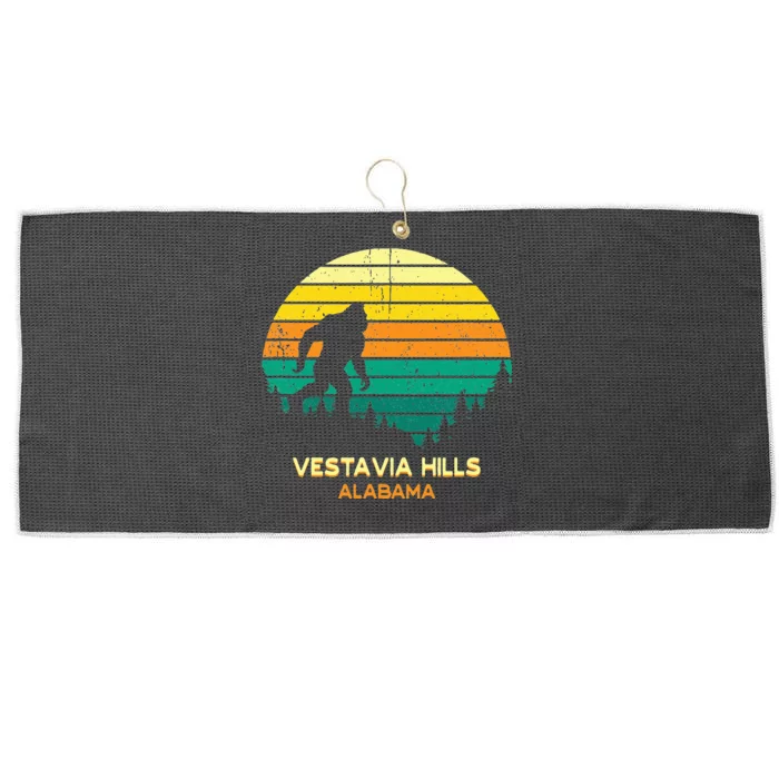 Retro Bayou Vestavia Hills Alabama Bigfoot Souvenir Large Microfiber Waffle Golf Towel