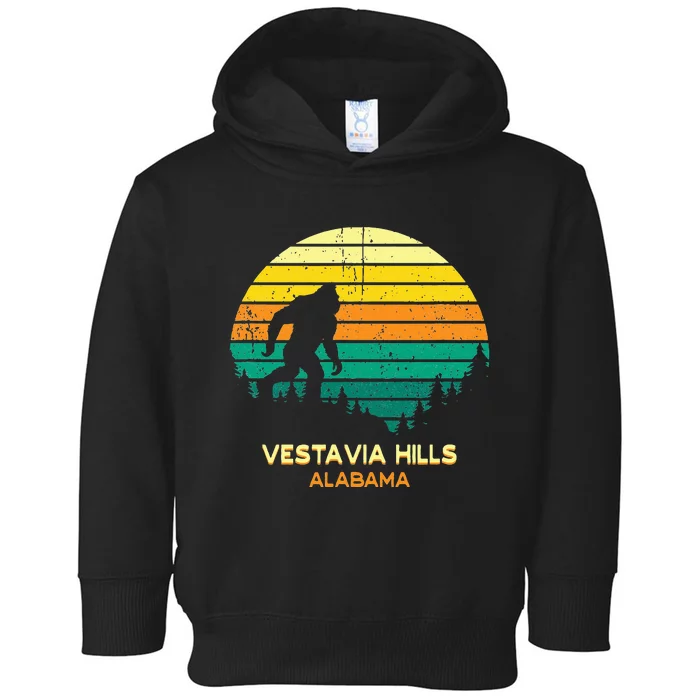 Retro Bayou Vestavia Hills Alabama Bigfoot Souvenir Toddler Hoodie