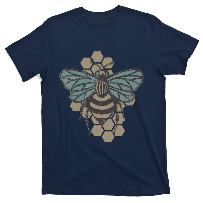 Retro Beekeeper Vintage Save The Bees Bumblebee T-Shirt