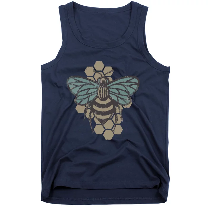 Retro Beekeeper Vintage Save The Bees Bumblebee Tank Top