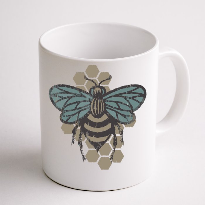 Retro Beekeeper Vintage Save The Bees Bumblebee Front & Back Coffee Mug