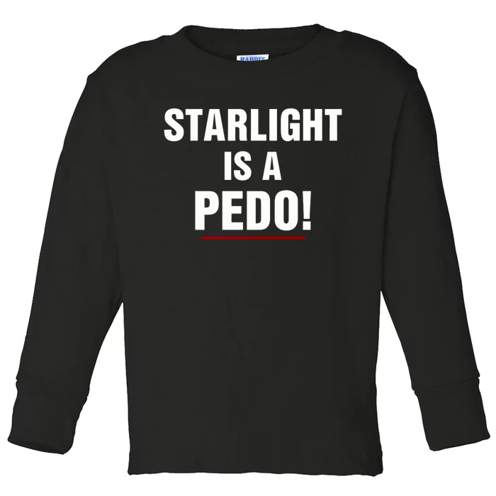 Rob Benedict Wearing Starlight Is A Pedo Toddler Long Sleeve Shirt