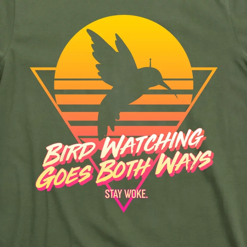 Retro Bird Watching Goes Both Ways T-Shirt